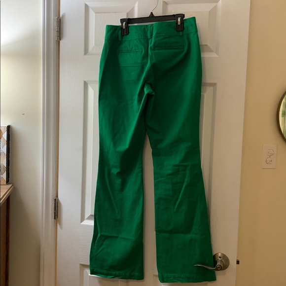 Banana Republic Martin fit green flare pants sz 0 - Picture 2 of 6